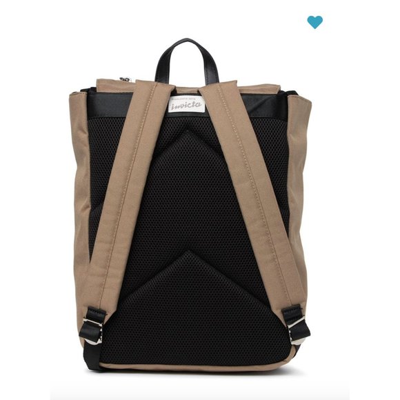 NWT Invicta Jolly Heritage Patch Backpack Sand